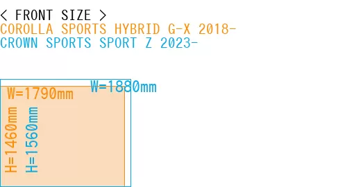 #COROLLA SPORTS HYBRID G-X 2018- + CROWN SPORTS SPORT Z 2023-